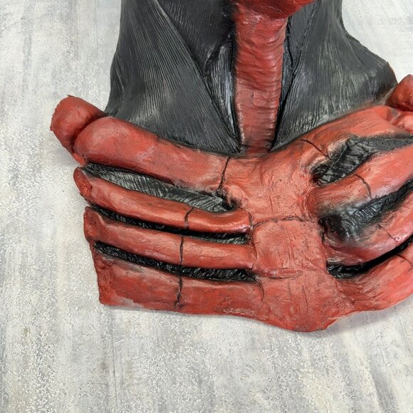 2007 Take One Full Face Horror Scary Red Skull Halloween Mask Costume - Picture 4 of 12